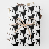 Labrador Retrievers Zwarte Chocolade Gele Honden Inpakpapier Vel (In situ)