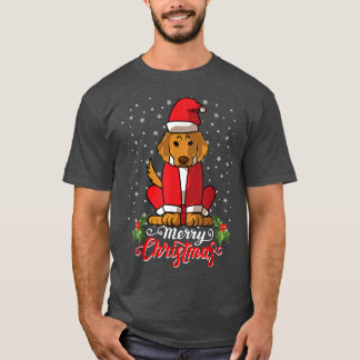 Labrador Retriver Dog Greets Merry Kerstkerstkerst T-shirt