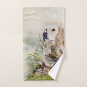Labrador Retrivers avec faisan, Art (Serviette à main)