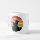 Labrador Retro Sunset Koffiemok (Voorkant links)
