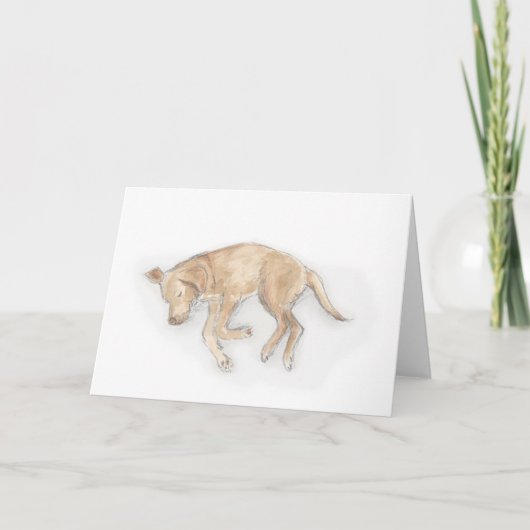 Labrador-slaapkaart Kaart (Voorkant)