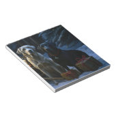 Labrador Sneeuw slee Kerst decoratie  Notitieblok (Schuin)