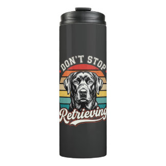 Labrador Stop Niet Met Ophaal Retro Hond Thermosbeker