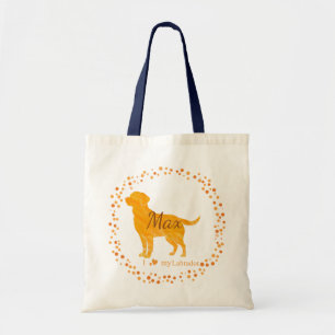 Labrador Tassen Tas Persoonlijk Pastel Oranje Cad