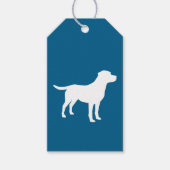 Labrador Theme - Dog Baby shower Blue Lab Cadeaulabel (Voorkant)