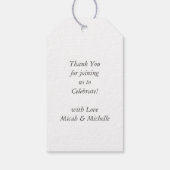 Labrador Theme - Dog Baby shower Blue Lab Cadeaulabel (Achterkant)