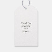 Labrador Theme Dog Baby shower Pink Lab Cadeaulabel (Achterkant)