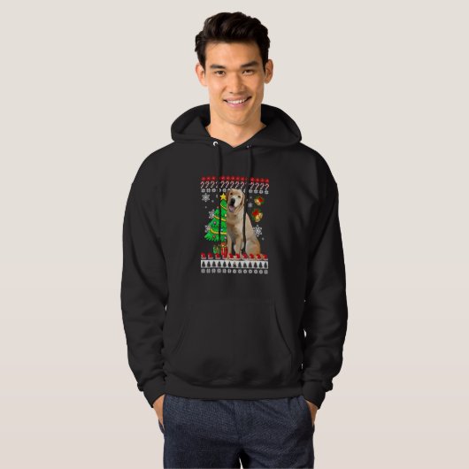 Labrador Ugly Christmas Ugly Christmas Sweater Lad (Voorkant volledig)