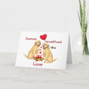 Labrador-Valentijn Feestdagen Kaart