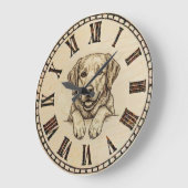 Labrador Wall Clock Grote Klok (Hoek)