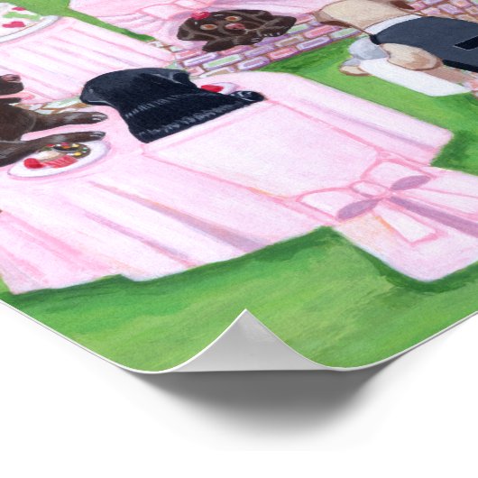 Labrador Wedding Reception Artwork Poster (Hoek)