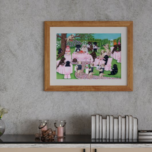 Labrador Wedding Reception Artwork Poster