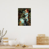 Labrador (zwart 1) - Ophelia Poster (Keuken)