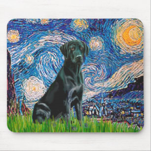 Labrador (zwart) - De sterrennacht Muismat