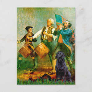 Labrador (zwart) - Spirit of ' 76 Briefkaart