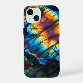 Labradoriet Regenboog Flits iPhone 15 Hoesje