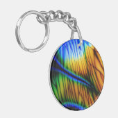 Labradorite Gemstone Sleutelhanger (Voorkant Links)