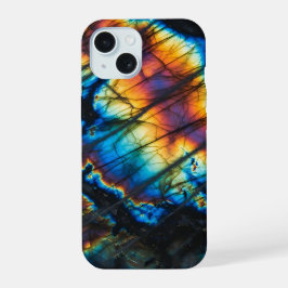 Labradorite Rainbow Flash iPhone 15 Hoesje