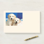 Labradorpups Post-it® Notes (Op bureau)