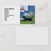 Labradors in de tuin visitekaartje (Voorkant / Achterkant)