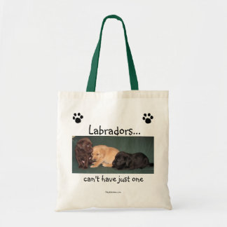 Labradors ...kan niet slechts één Canvas tas hebbe