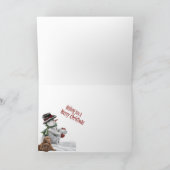 Labradors une Fun Day Sledding Cartes (Intérieur)