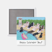 Labradors voor pools magneet (Voorkant / Achterkant)