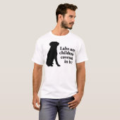 Labradors zijn vier kinderen t-shirt (Voorkant volledig)