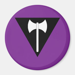 Labrys Lesbian Flag Magneet