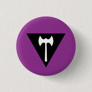 Labrys Lesbian Pride Flag Badge Ronde Button 3,2 Cm
