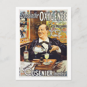 L'Absinthe Cusenier Briefkaart