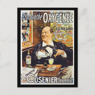L'Absinthe Cusenier Briefkaart