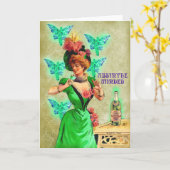 L'absinthe s'est occupée de la carte de voeux (Fleur jaune)