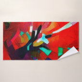 L'abstraction du bouquet floral. Dans la version m (Serviette de bain)