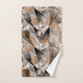 L'abstraction grise, brune. ensemble de serviettes (Serviette à main)