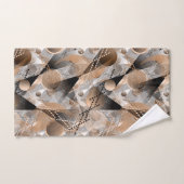 L'abstraction grise, brune. ensemble de serviettes (Serviette à main)