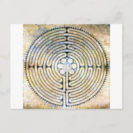 labyrint briefkaart (Voorkant)