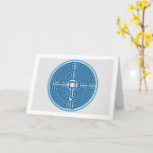 labyrint echo 11 krings Chinese arduinsteen Kaart (Gele Bloem)