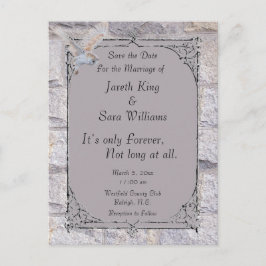 Labyrint Het is alleen voor altijd bruiloft Bewaar Aankondigingskaart