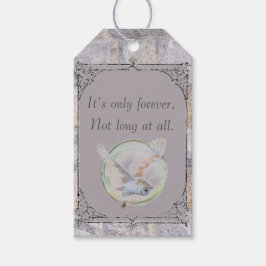 Labyrint: het is de enige eeuwige bruiloftsuil cadeaulabel