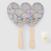 Labyrint: het is de enige eeuwige bruiloftsuil handwaaier (Voorkant en achterkant)