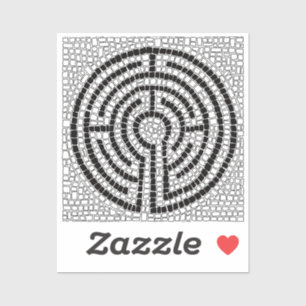 LABYRINT VII 2x2 Vinyl Sticker