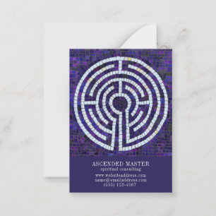 LABYRINT VIII 3,5x2,5 Visitekaartje - Violet Notitiekaartje