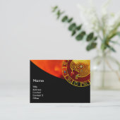 LABYRINTH ASTRAL D'OR, CARTE ZODIAC D'ASTROLOGIE N (Debout devant)