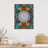 Labyrinth het pad van de minste weerstand poster (Keuken)