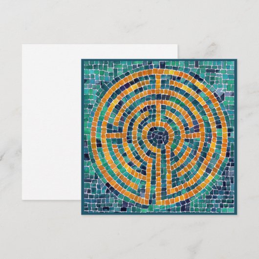 LABYRINTH II 5,25" vierkante platte Kaart (Voorkant / Achterkant)