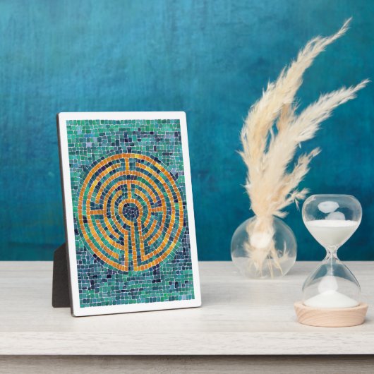 LABYRINTH II 5x7 Plaque à l'Easel - Blanc (Côté)