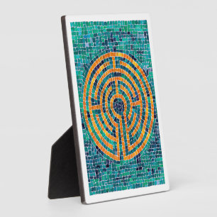 LABYRINTH II 5x7 Plaque à l'Easel - Blanc