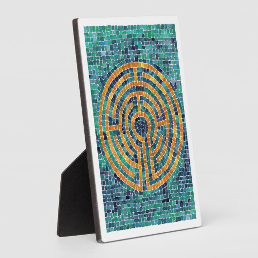 LABYRINTH II 5x7 Plaque à l'Easel - Blanc (Côté)