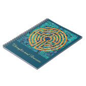 LABYRINTH II 6,5x8,75 Carnet spiral + texte (Côté gauche)